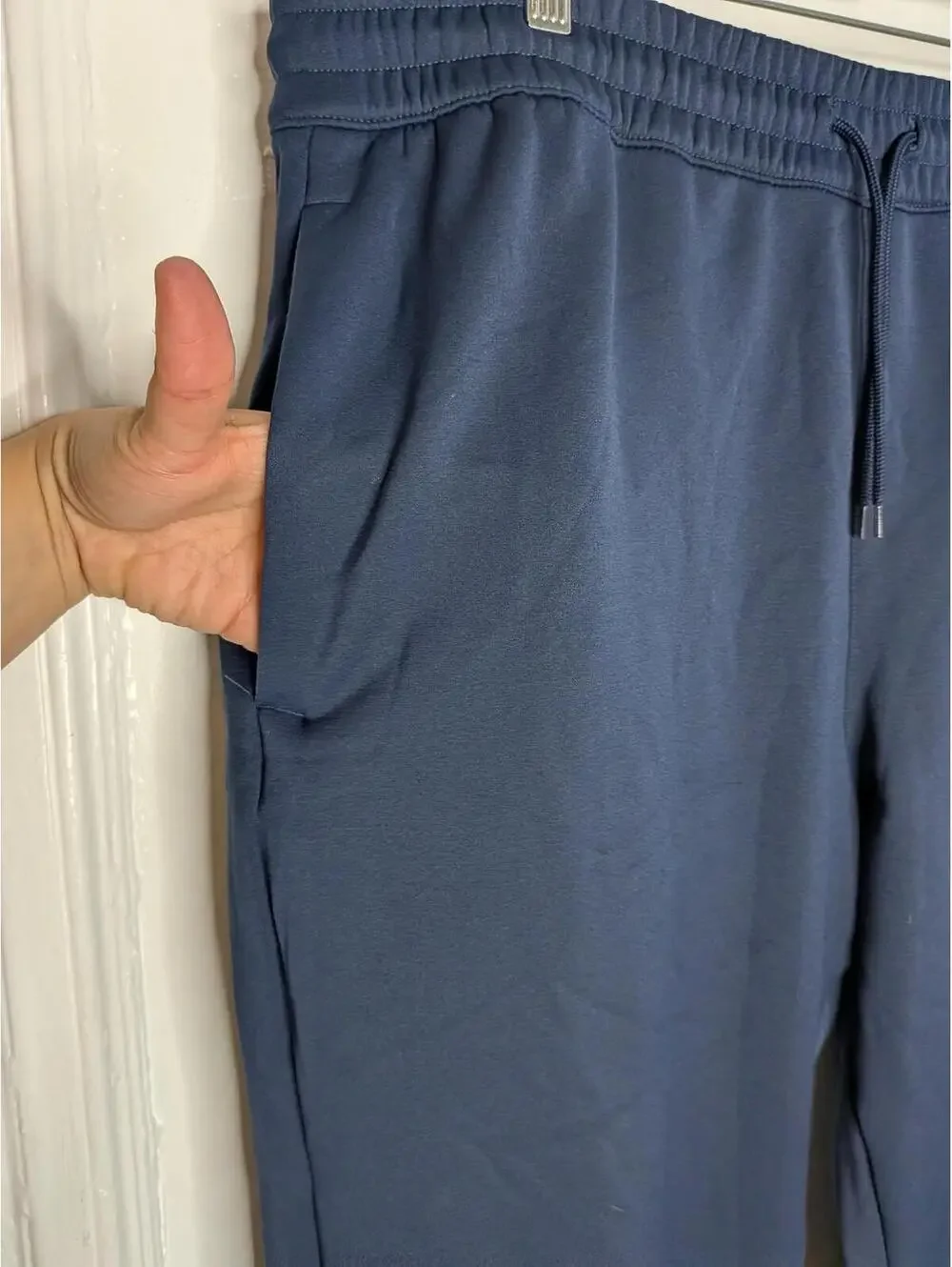 The North Face Sweatpants Mens XL Blue Fleece Elastic Waist Tapered Jogger